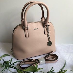 DKNY Bryant Dome Faux Leather Satchel, NWOT